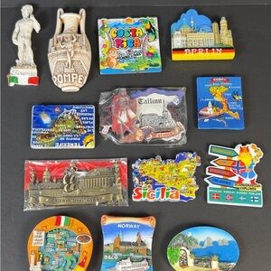 Colorful World Landmark Magnet Set